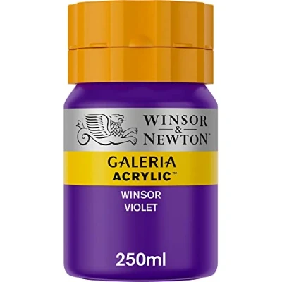 Obrázek Winsor &amp; Newton Galeria 2137728 akrylová barva, vysoká pigmentace, stálá na světle, odolná proti stárnutí, krémová konzistence, 250 ml květináč vínově fialová