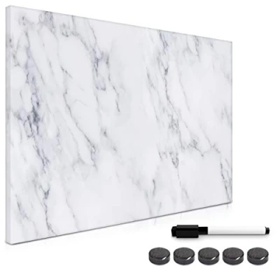 Obrázek Navaris Magnetická nástěnka na poznámky k popsání 60 x 40 cm Poznámková tabule různý design omyvatelná s držákem magnety tužka