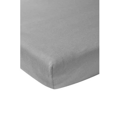 Obrázek Meyco 564004 Žerzejové napínací prostěradlo, šedá, 60 x 120 cm (dětská postýlka) 100% bavlna, tmavě šedá