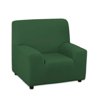 Obrázek Martina Home Emilia Elastischer Sofabezug für 1 Sitzer, Flaschengrün, von 70 bis 110 cm Breite