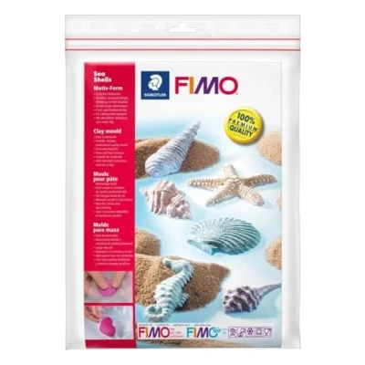 Obrázek STAEDTLER Tvar motivu &quot;Muscheln&quot; fimo doplňky, jednoduché odformování, kompatibilní s potravinami, odolný proti mrazu a teplu, extrémně dlouhá životnost, podrobným návodem (český jazyk nelze zaručit), 8742 08