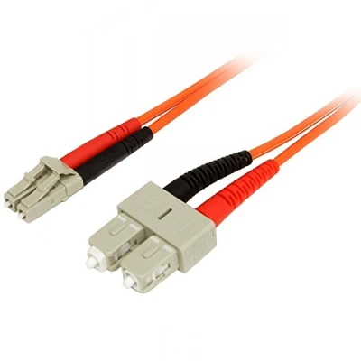 Obrázek StarTech.com 2 m Multimode 50/125 Duplex LWL patch kabel LC SC skleněné vlákno síťový