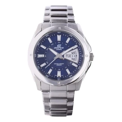 Obrázek Casio Edifice pánské náramkové hodinky, masivní pouzdro z ušlechtilé oceli a náramek, 10 bar, modrá, Náramek