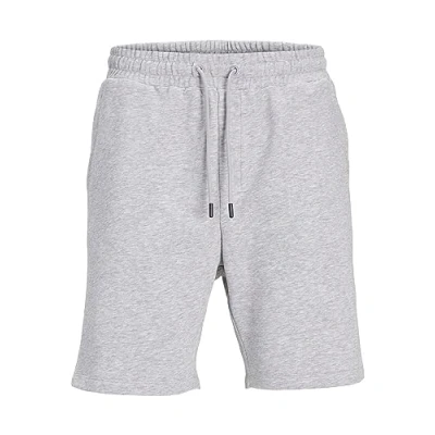 Obrázek JACK &amp; JONES Bermudy Sweat Shorts Krátký komfort Fit Kalhoty Délka po kolena s postranními kapsami, Light Grey Melange, XL
