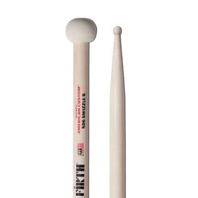 Obrázek Vic Firth American Custom Series Drumsticks SD6 Swizzle Bolero Wood Tip and Hard Felt Ball