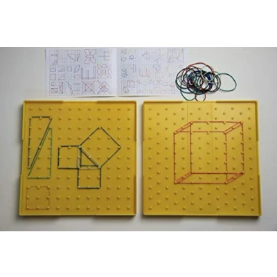 Obrázek WISSNER® aktiv lernen Geometrie Brett doppelseitig gelb 23 cm RE Plastic®
