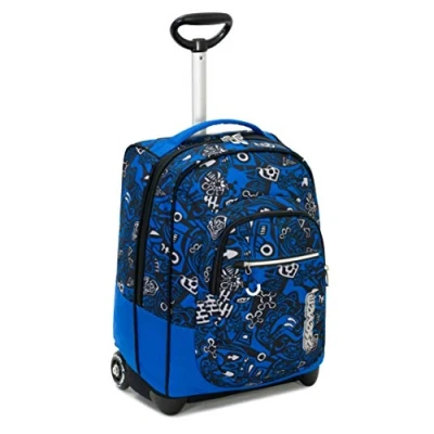 Obrázek Seven TROLLEY, 2 in 1, Schulranzen mit Rollen, Rucksack Trolleyfunktion für Kinder, ab 1. Klasse, Schule, Reisen, Mädchen&amp;Jungen, blau, FIT NOONGAR