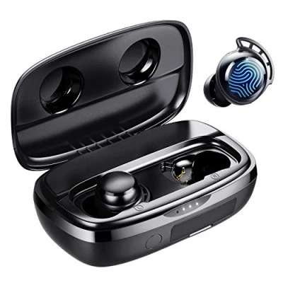 Obrázek Tribit Bluetooth sluchátka, sluchátka do uší bezdrátová 5.3, Touch Control s 4 Mic ENC potlačením šumu, IPX8 ochrana proti vodě, HiFi Stereo práce a studia, černá