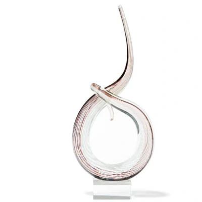 Obrázek LEONARDO 089096 EASE socha 49,5 cm, sklo, béžová, 10 x 20 50 cm