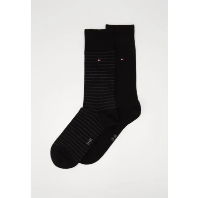 Obrázek Tommy Hilfiger MEN Small Stripe 2 PACK Ponožky, Muži, Velikost: 43 46, Black