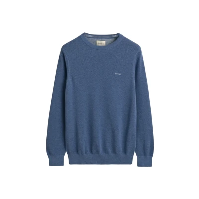 Obrázek GANT C NECK Svetr, Muži, Velikost: Medium, Denim blue mel