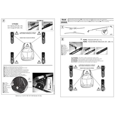 Obrázek CAM System Dachträger vormontiert Rax Cod.20008