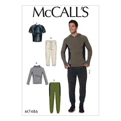 Obrázek McCall &#039;s Patterns Herren Tops und Hose, Mehrfarbig, Größen s l p, 121 x 182 cm