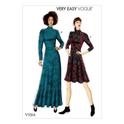 Obrázek Vogue Mustern 9264 A5, Schnittmuster/Petite Kleid, Größen 614, Mehrfarbig