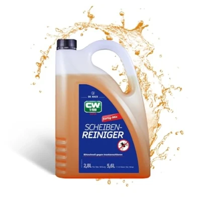 Obrázek DR. WACK CW1:100 Super čistič skel Hotový mix 2,8 l 1:1 koncentrát s antikalkovou recepturou pro reflektory a ostřikovače oken až 5,6 kapaliny vysoce kvalitní péče o auto