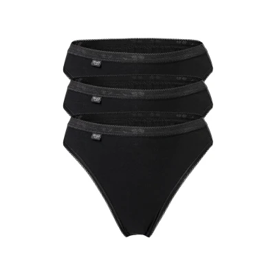 Obrázek Sloggi Dámské Basic + Tai 3P Briefs, černá