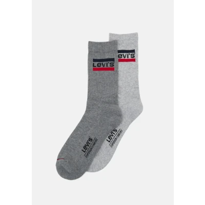 Obrázek Levi&#039;s Regular CUT LOGO 2 PACK Ponožky, Velikost: 35 38, Grey