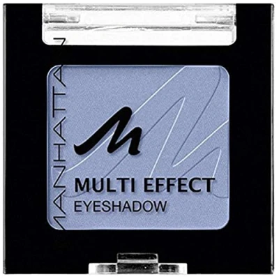 Obrázek Manhattan Multi Effect Eyeshadow světle modré, matné oční stíny v praktické dóze, intenzivní barvy a dlouhotrvající barva Wild Wave