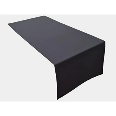 Obrázek Lemos Home Vysoce kvalitní stolní běhoun na stůl ze 100% bavlny kolekce Koncept, barva a velikost volitelná (běhoun 45 x 150 cm, antracit)