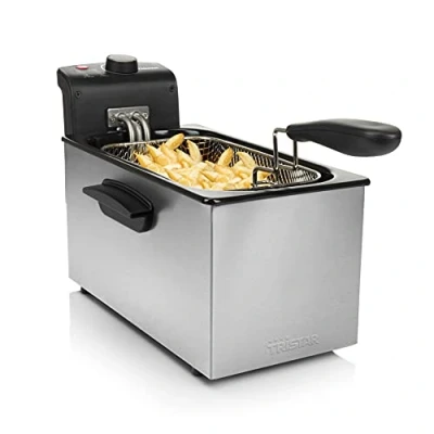 Obrázek Tristar Fritteuse, 3L Kapazität, 2000W, Einstellbarer Thermostat (130 190C), Überhitzungsschutz, Spülmaschinenfeste Teile, Leicht zu Reinigen, FR 6946