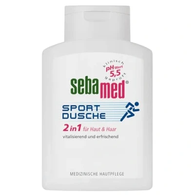 Obrázek SEBAMED Sport sprcha 2 v 1, šampon a sprchový gel, pro muže ženy, šetrné čištění sportovně namáhanou pokožku, bez mikroplastů, 200 ml