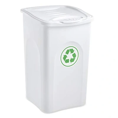 Obrázek Stefanplast Begreen Abfalleimer, 50 l, Kunststoff, weiß