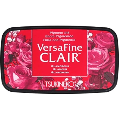 Obrázek Tsukineko Glamorous Versafine Clair, razítkovací polštář, syntetický materiál, červená, 5,6 x 9,7 2,3 cm, cm