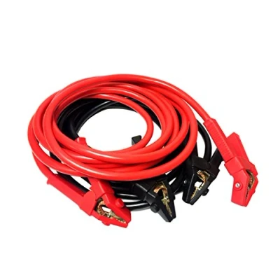 Obrázek IWH 6m startovací kabel hliník měď 50 mm² Profi pro baterie 12 a 24 V do auta osobních nákladních vozidel obsah: 1x kabel; taška