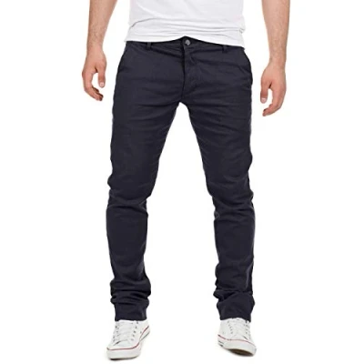 Obrázek Yazubi Pánské Chino kalhoty, model Dustin, kalhoty od Yzb Jeans, Modrá (Night Sky 4r193924)