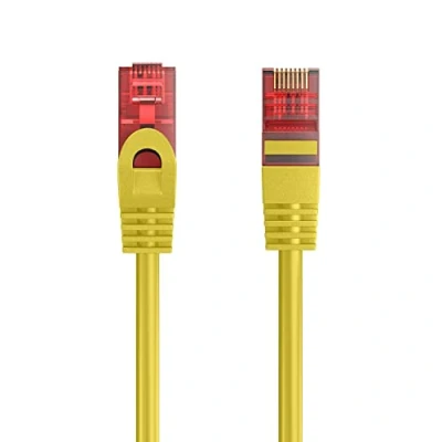 Obrázek Ewent Ethernet Patchkabel Kategorie 6 U/UTP, Übertragung bis zu 1 Gb, AWG 26/7, mit Zwei RJ45 Stecker. Ideal für die Glasfaserübertragung Gigabit/LAN Netzwerken, 5 m, Gelb