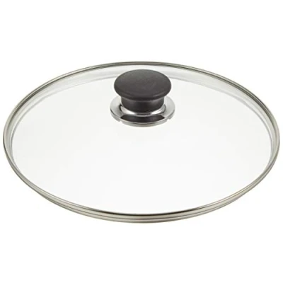 Obrázek Ballarini Edelstahlrand &amp; Knauf schwarz 24cm Glasdeckel, Glas, durchsichtig, 6 x 24.6 cm