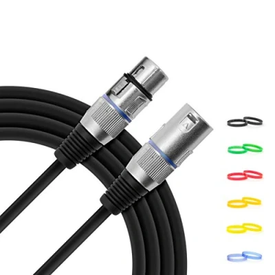 Obrázek TIGER MIC4 03 Silver série kabel s připojením XLR, 3 m