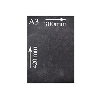 Obrázek Chalkboards UK WC633 křídová tabulka, oboustranná, A3, 41,4 x 29,6 1,6 cm, dřevo, černá