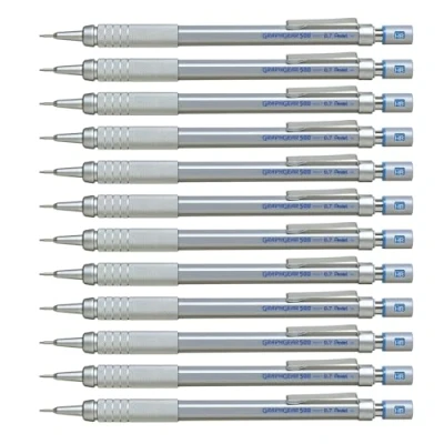 Obrázek Pentel GraphGear500 PG517 mechanická tužka s kovovou úchopnou zónou, 0,7 mm, stupeň tvrdosti HB (1 kus)