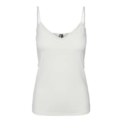 Obrázek PIECES Dámské PCKATE LACE Singlet NOOS 17087739, Bílá (cloud dancer)