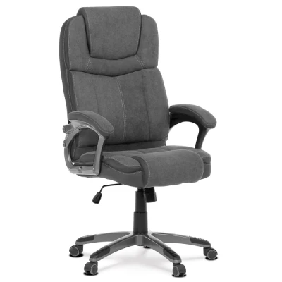 Obrázek Křeslo kancelářská, šedá látka, šedý plastový kříž, kolečka na tvrdé povrchy KA C715 GREY2