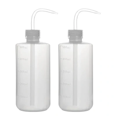Obrázek stonylab 2er Pack 500 ml Waschen Flasche Kunststoff, Squeeze Spritzflasche, LDPE Material mit schmalem Mund, Wash Bottle für Laborreinigung Pflanzenbewässerung, 17 oz