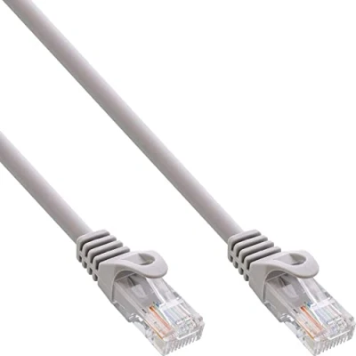 Obrázek InLine 71433 patch kabel, U/UTP, Cat.5e, šedý, 0,3m