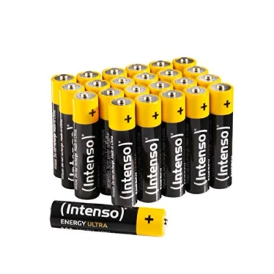Obrázek Intenso Energy Ultra AAA Micro LR03 alkalické baterie 24dílný box, žluto černá