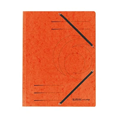 Obrázek Zaklapovacími pořadač A4 Color upínacích s gumovým páskem, Span Karton, 355 G/m2, Oranžová