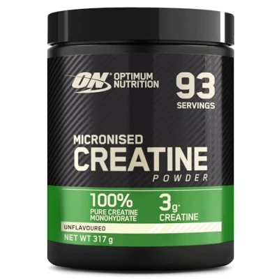 Obrázek Optimum Nutrition kreatin mikronizovaný prášek, 100% čistý monohydrát prášek pro výkon a svalovou sílu, bez chuti, 93 porcí, 317 g