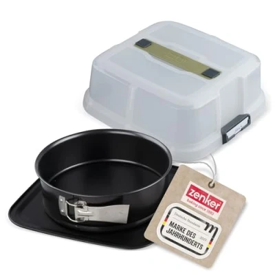 Obrázek Zenker Bake, Click &amp; Go 24dílná pečicí forma s víkem 24 x 8 cm vhodným pro přímou přepravu na pečení a