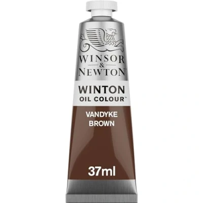 Obrázek Winsor &amp; Newton 1414676 Winton, jemná kvalitní olejová barva 37 ml tuba s rovnoměrnou konzistencí, odolná vůči světlu, vysoká krycí schopnost, bohatá na barevné pigmenty hnědá Vandyke