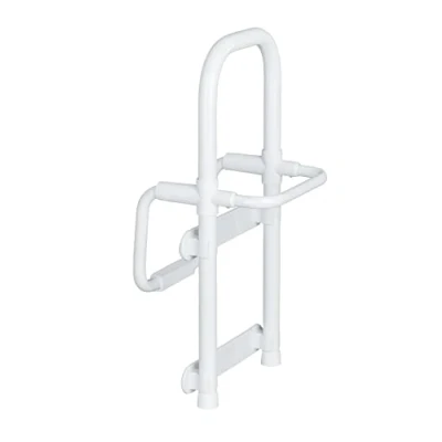 Obrázek WENKO Secura pomůcka pro vstup do vany, nosnost až 150 kg, odolný hliník/plast, 23 x 52 22,5 39 cm, bílá