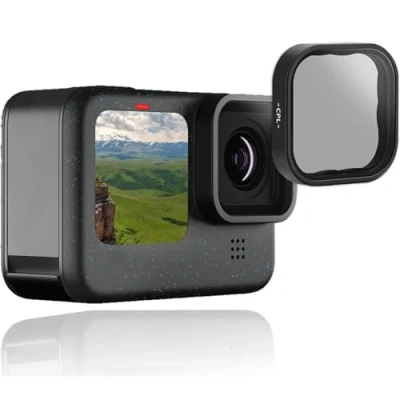 Obrázek CPL filtr objektivu pro Hero 9/10/11/12 černý, objektiv polarizace ochrana 9 CDIеро 10 Black ▼еро 11 ▼едедо 12 příslušenství