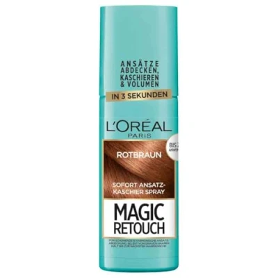 Obrázek L&#039;Oréal Paris Magic Retouch Kašírovací sprej, balení po 1 kuse (1 x 75 ml) ml červená hnědá