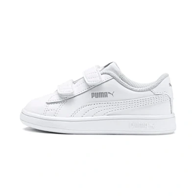 Obrázek Puma Chlapecké unisex dětské Smash v2 L V PS Sneaker, White