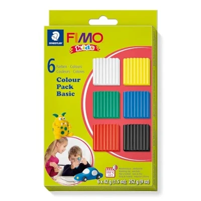 Obrázek STAEDTLER 8032 01 Fimo kids Balení materiálu Colour Pack, basic, 6 x 42 g