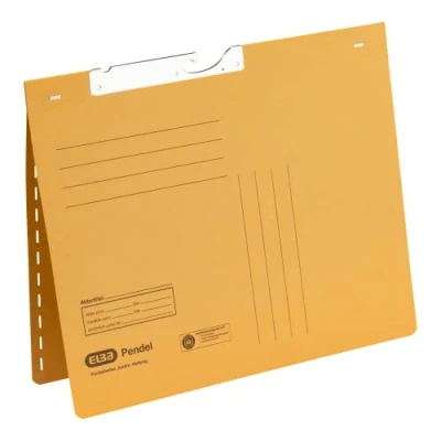 Obrázek ELBA 100560101 závěsné sešívačky 50 kusů kartónů obchodní sešívání a děrování z kartonu na manikúru 320 g/m², žlutý
