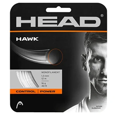 Obrázek HEAD Unisex Erwachsene Hawk Set Tennis Saite, White, 16